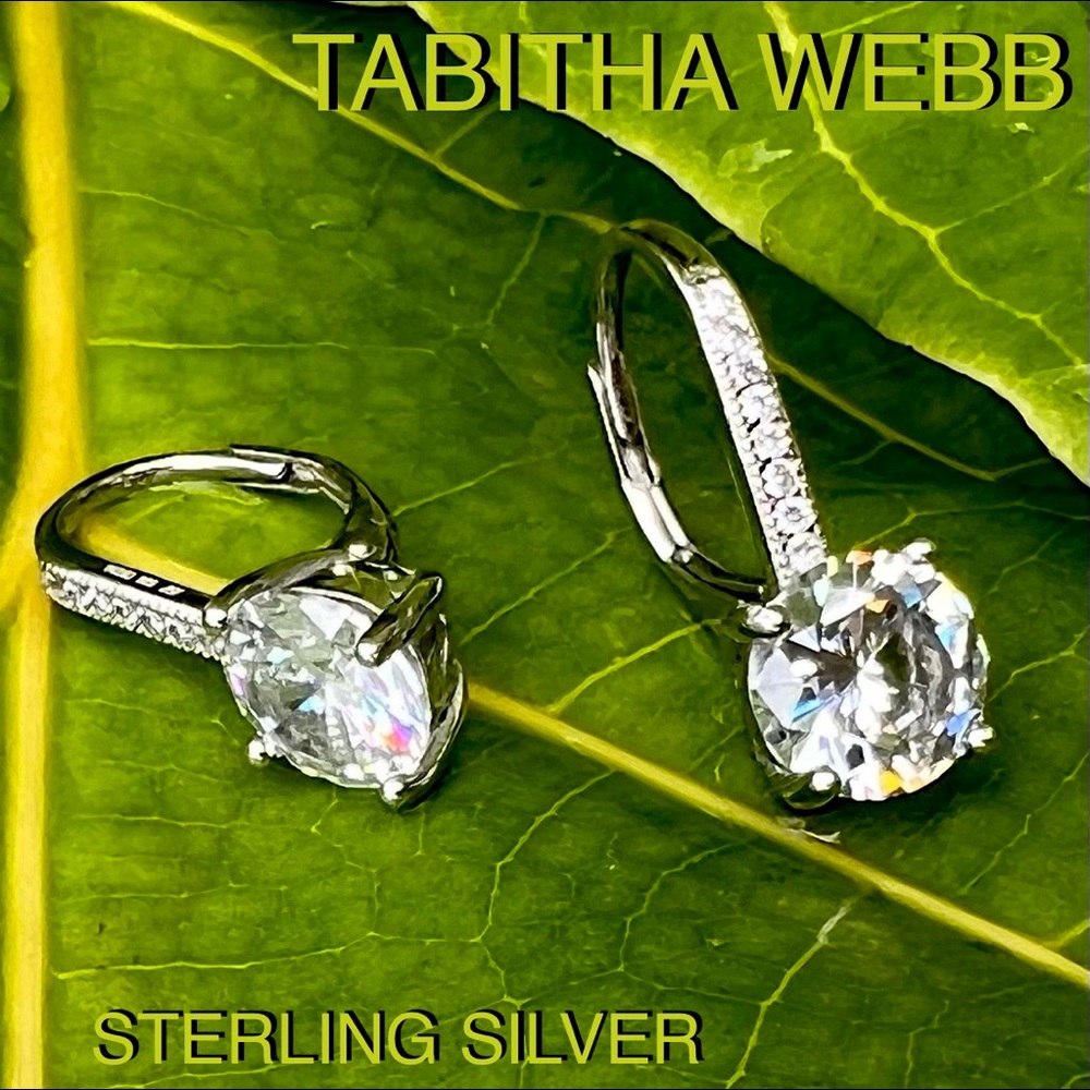 TABITHA WEBB STERLING SILVER + cz Earrings